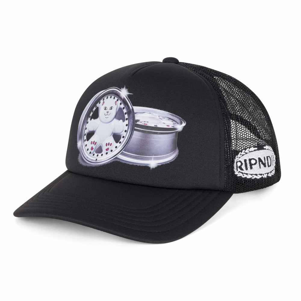 Ripndip Online Shop | Nerm Wheels Trucker Hat (Black)