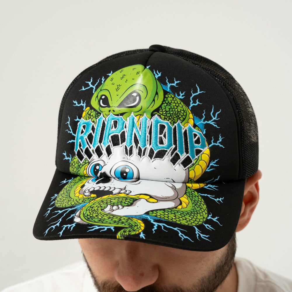 Ripndip For Sale | Skull and Bones Trucker Hat (Black)