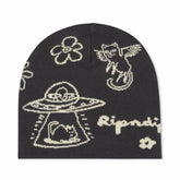 Ripndip Discount | Blonded Skull Beanie (Charcoal)