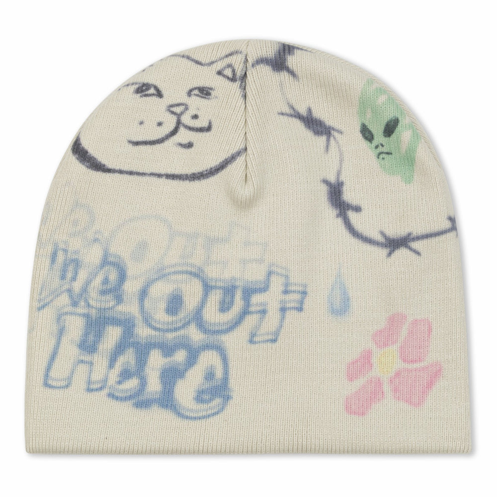 Ripndip Online Shop | Goosebumps Skull Beanie (Bone)