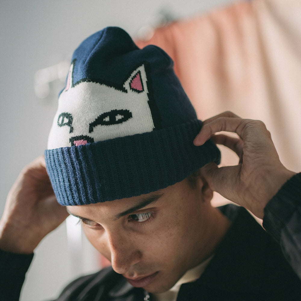 Ripndip New | Peeking Nermal Beanie (Dark Slate)