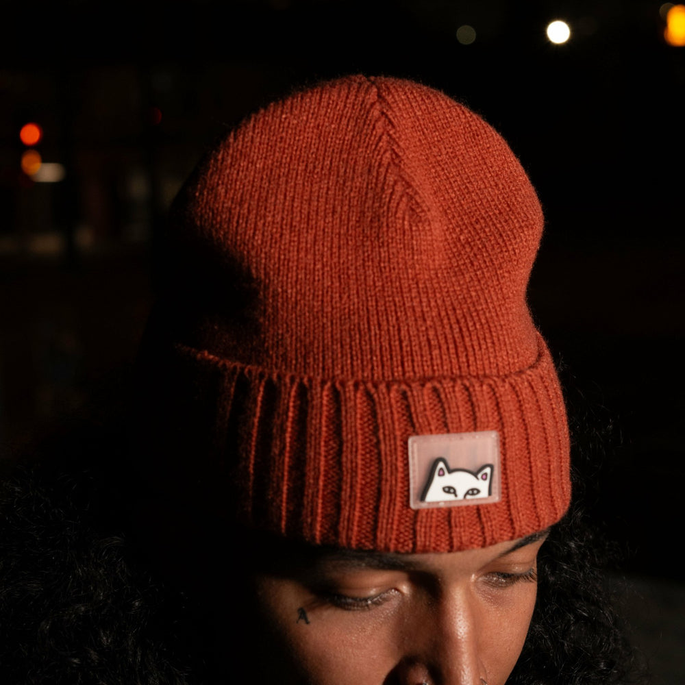 Ripndip Online Shop | Peeking Beanie (Burnt Orange)