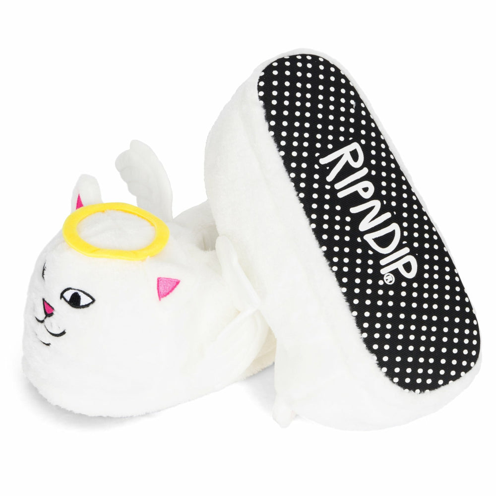 Ripndip New | Lord Angel Plush Slippers (White)