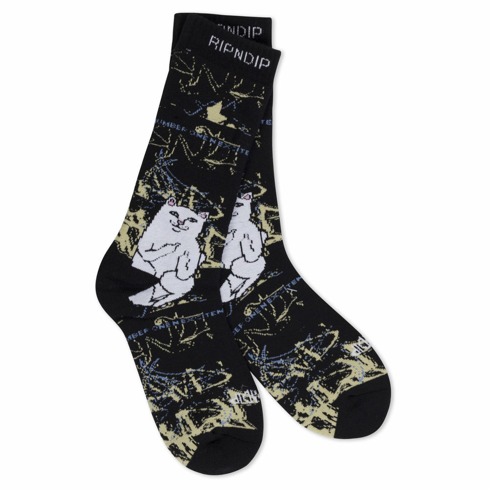 Ripndip For Sale | Lord Nermal Madness Socks (Black)
