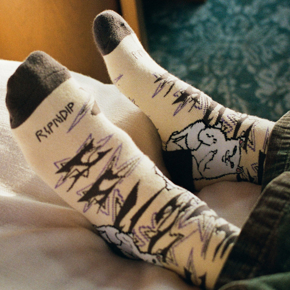 Ripndip Sale | Lord Nermal Wire Socks (Bone)