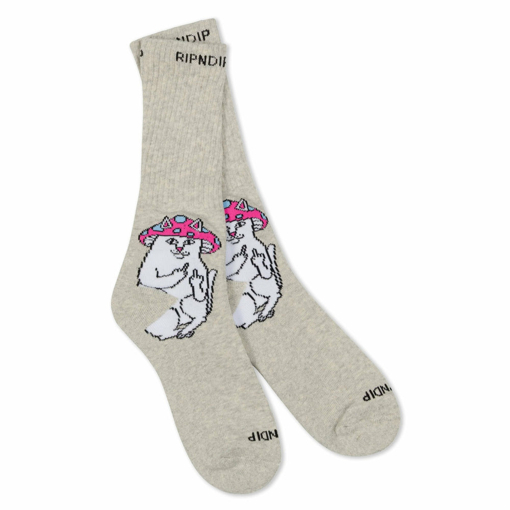 Ripndip New | Lord Mushy Socks (Grey)