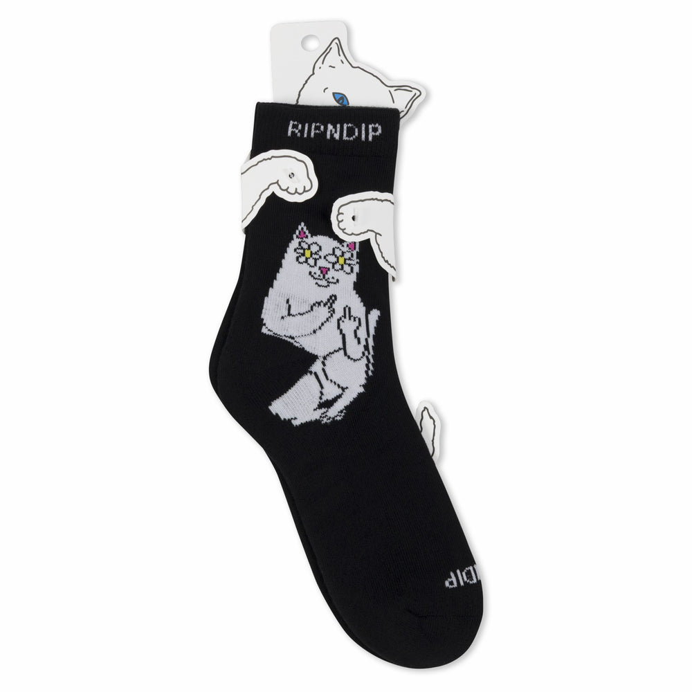 Ripndip For Sale | Lord Blossom Mid Socks (Black)