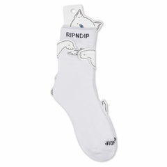 Ripndip Outlets | Castanza Mid Socks (White)