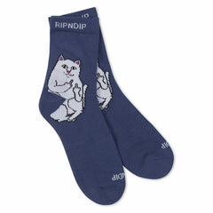 Ripndip Sale | Lord Nermal Mid Socks (Navy)