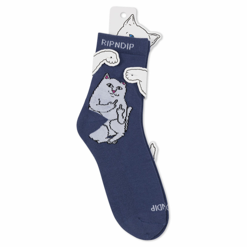 Ripndip Sale | Lord Nermal Mid Socks (Navy)