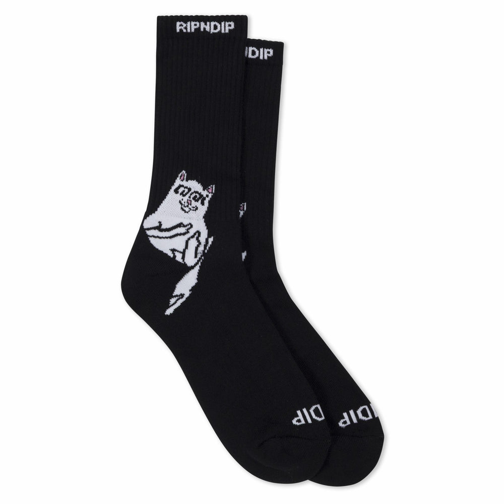 Ripndip New | Lakai + Ripndip Lord Nermal Socks 2 Pack (Black/White)
