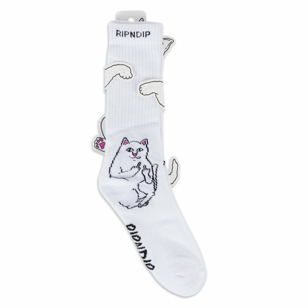 Ripndip Online | Lord Nermal Socks (White)