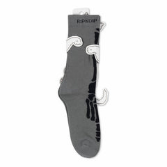 Ripndip Sale | Skelly Nerm Socks (Charcoal)