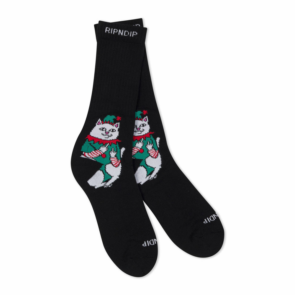 Ripndip For Sale | Nermal Elf Socks (Black)