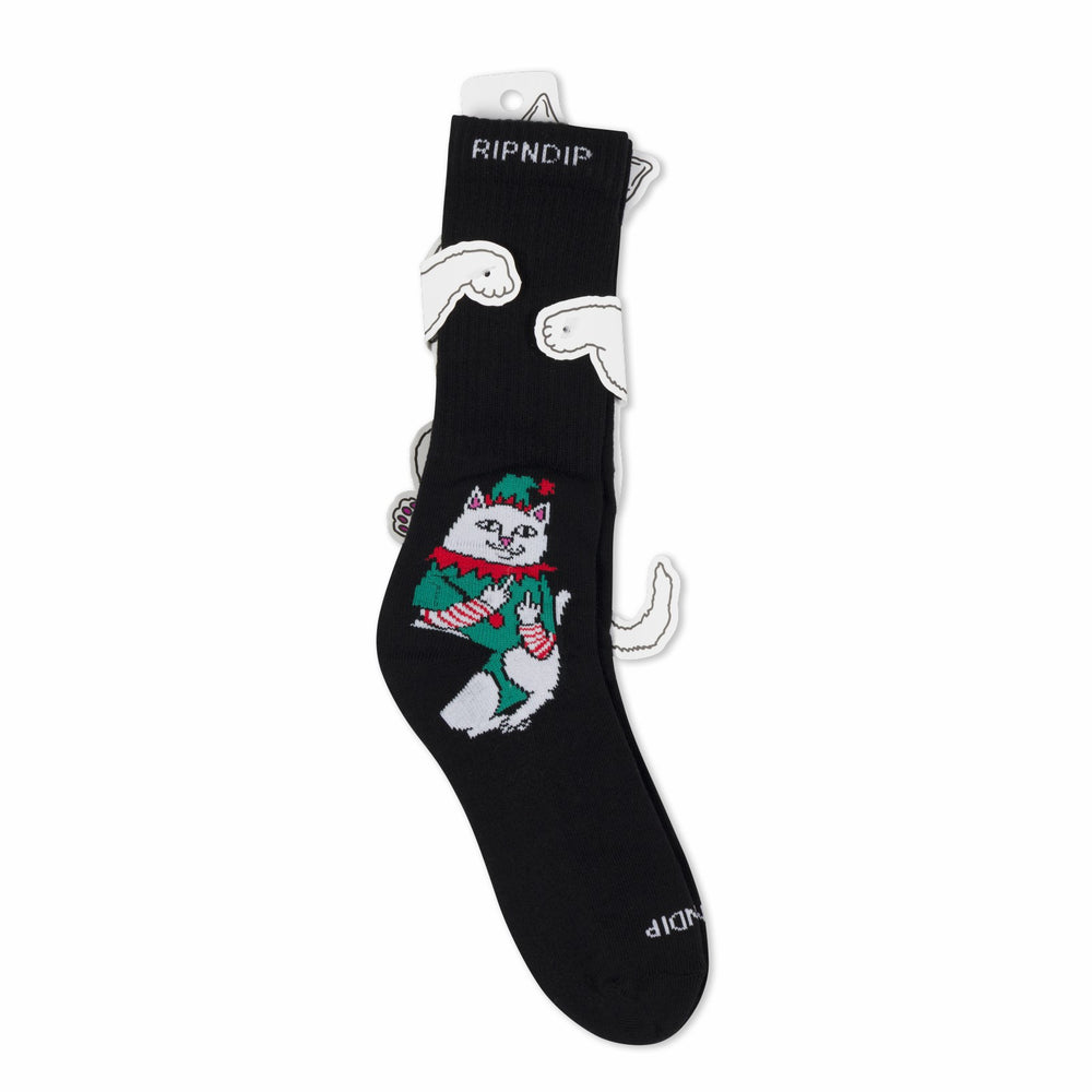 Ripndip For Sale | Nermal Elf Socks (Black)