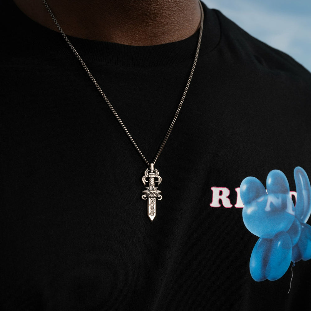Ripndip Outlets | Nerm Dagger Necklace (Silver)
