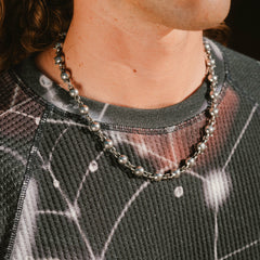 Ripndip For Sale | Lord Nermal Ball and Chain Necklace (Silver)