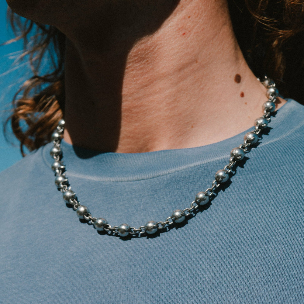 Ripndip For Sale | Lord Nermal Ball and Chain Necklace (Silver)