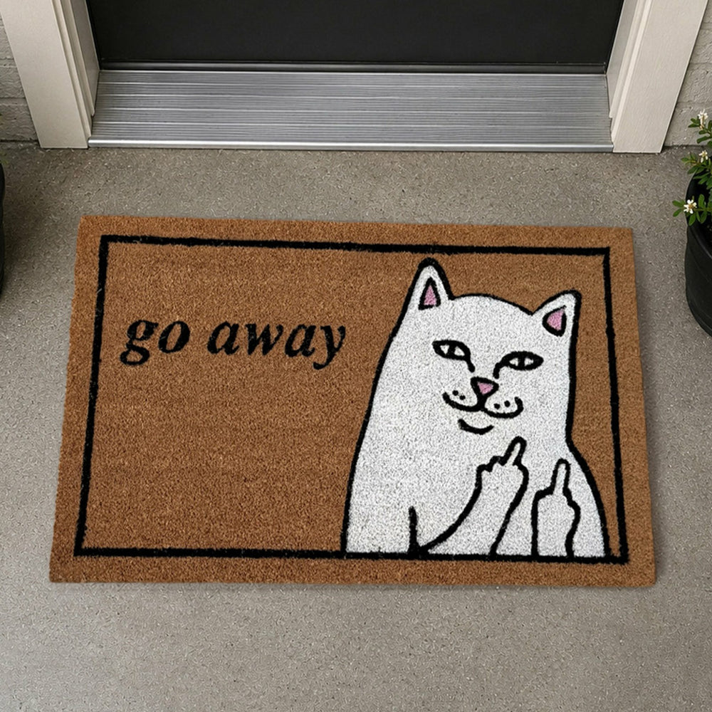 Ripndip Online Shop | Go Away Door Mat (Brown)