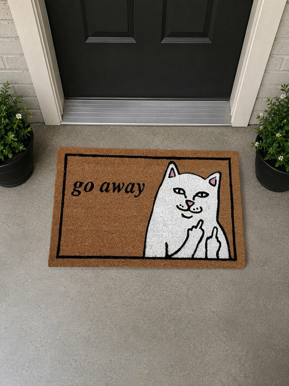 Ripndip Online Shop | Go Away Door Mat (Brown)