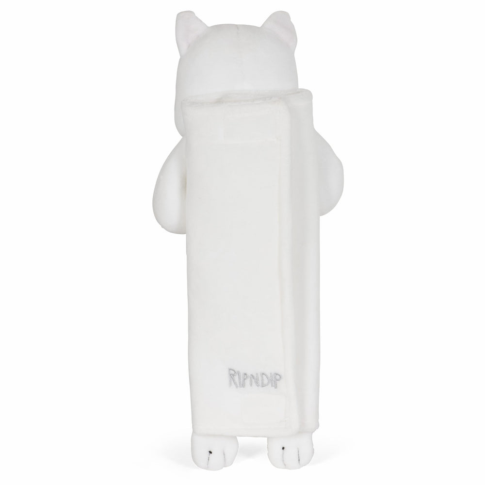 Ripndip Online | Nermal Loves Seat Belt Cover (White)