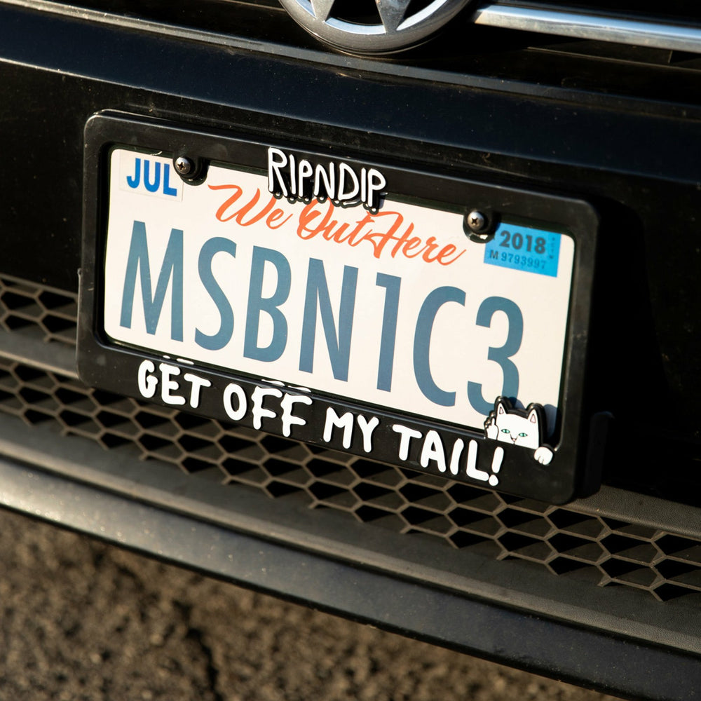Ripndip Outlets | Tailgate License Plate Frame (Black) - Ripndip