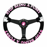 Ripndip For Sale | Ripndip x NRG Stop Being A Pussy Steering Wheel (Black / Pink)