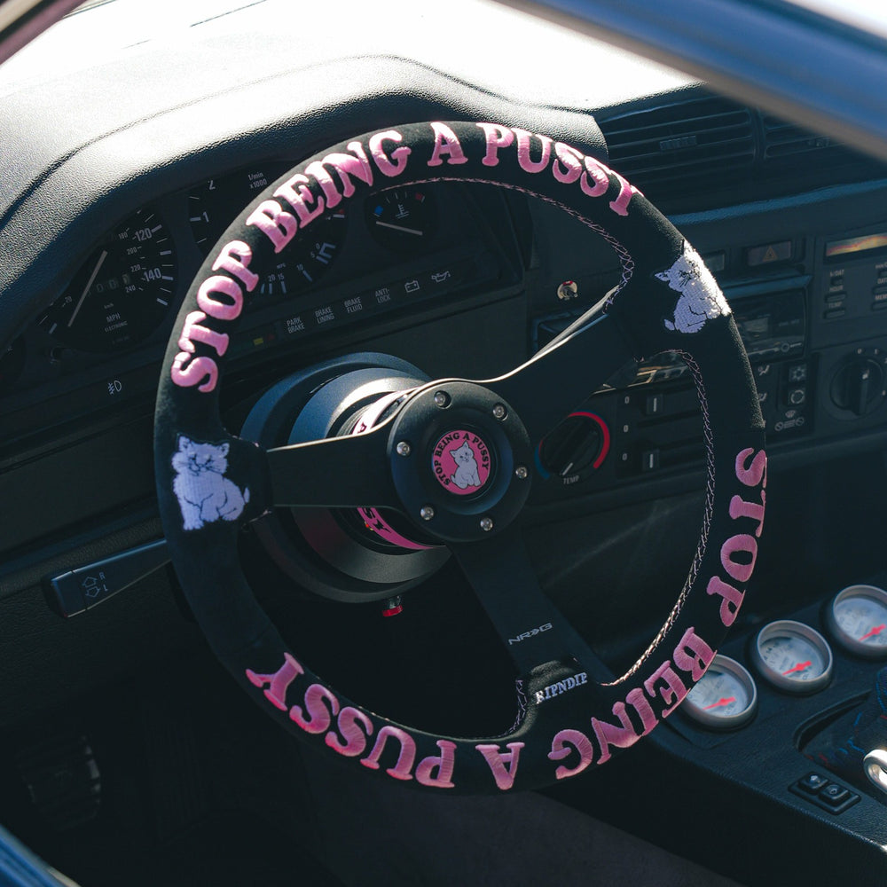 Ripndip For Sale | Ripndip x NRG Stop Being A Pussy Steering Wheel (Black / Pink)