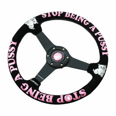 Ripndip For Sale | Ripndip x NRG Stop Being A Pussy Steering Wheel (Black / Pink)