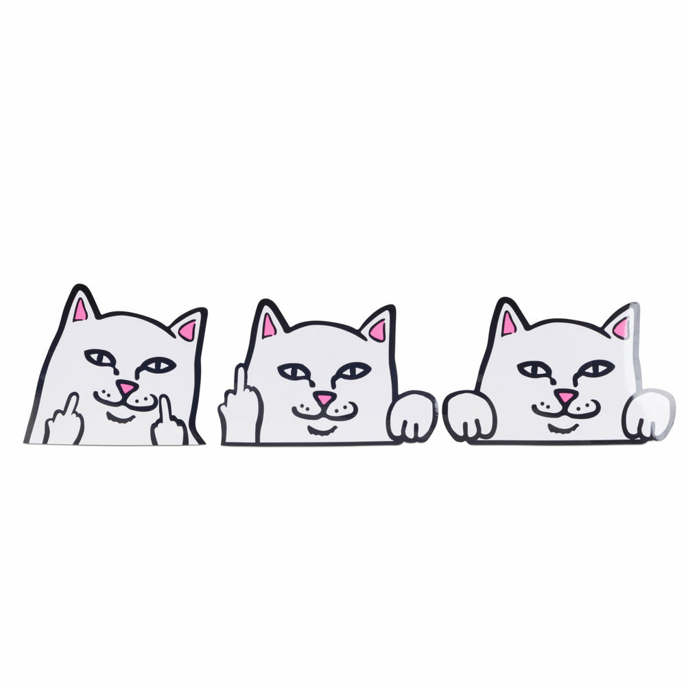 Ripndip For Sale | Peeking Nermal Car Sticker Pack (White)