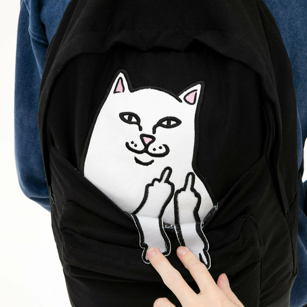 Ripndip Sale | Lord Nermal Velcro Hands Backpack (Black)