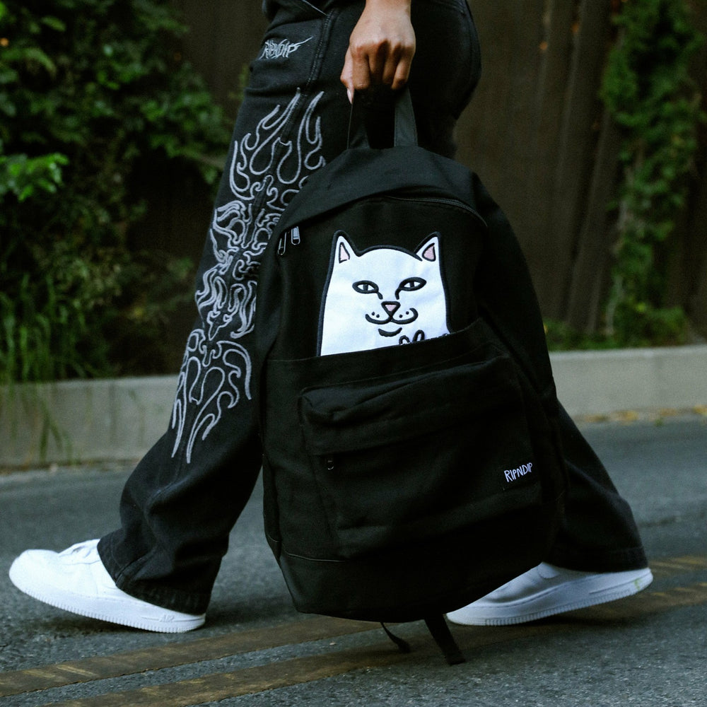 Ripndip Sale | Lord Nermal Velcro Hands Backpack (Black)