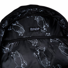 Ripndip Sale | Lord Nermal Velcro Hands Backpack (Black)