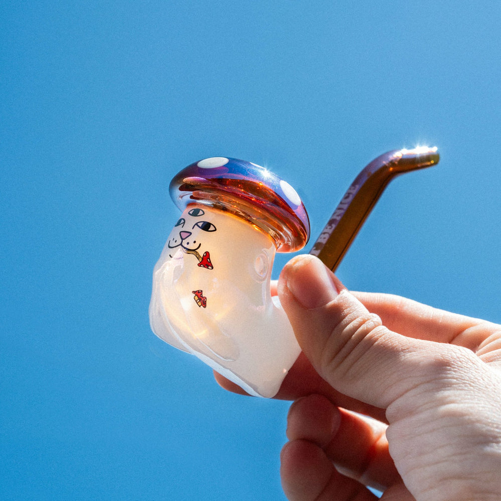 Ripndip Online Shop | Hemper Enlightened Nermal Sherlock Pipe (White)