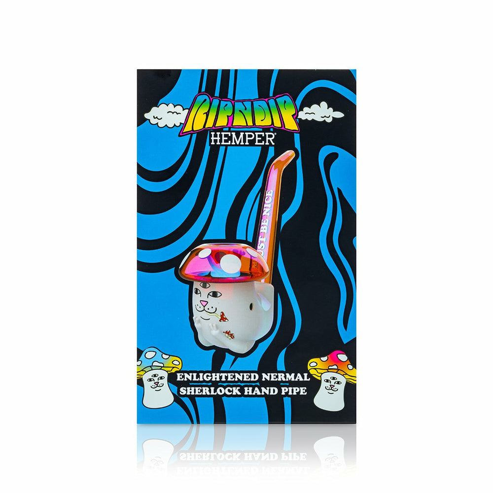 Ripndip Online Shop | Hemper Enlightened Nermal Sherlock Pipe (White)