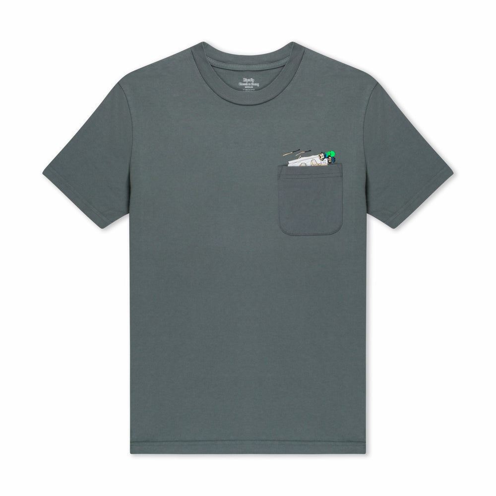 Ripndip Online | Roll Me Up Pocket Tee (Charcoal)
