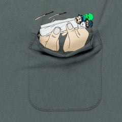 Ripndip Online | Roll Me Up Pocket Tee (Charcoal)