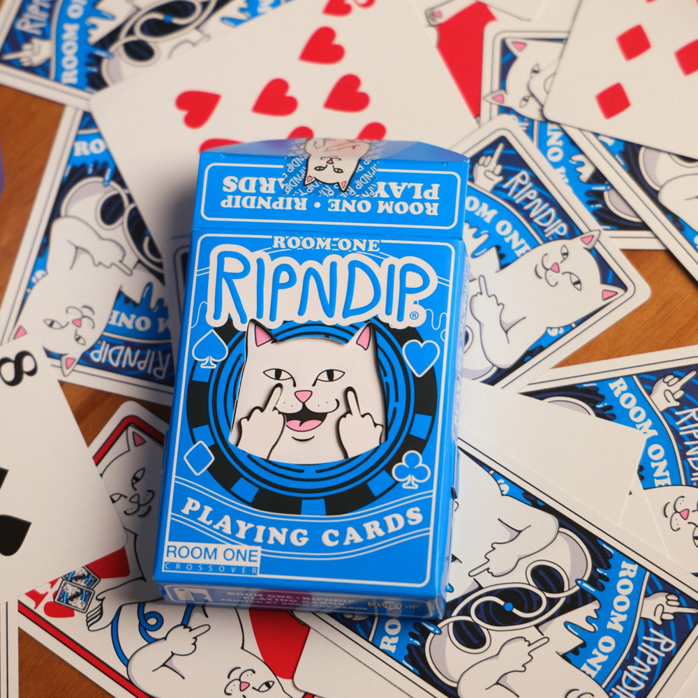 Ripndip Online Shop | Room One x RIPNDIP Playing Cards (Blue Lord Nermal)