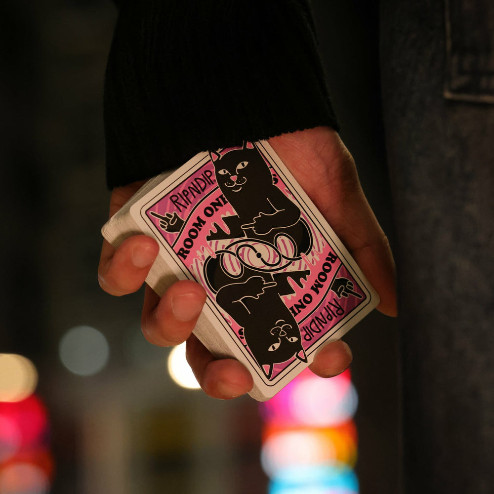 Ripndip New | Room One X RIPNDIP Playing Cards (Pink Jermal)