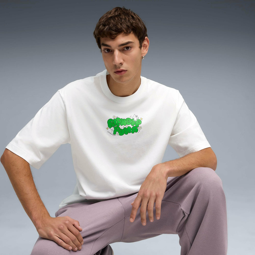 Ripndip Sale | PUMA X RIPNDIP Boxy Graphic Tee (Puma White)