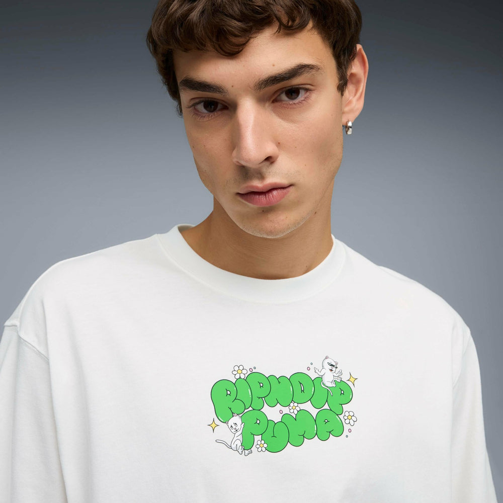 Ripndip Sale | PUMA X RIPNDIP Boxy Graphic Tee (Puma White)