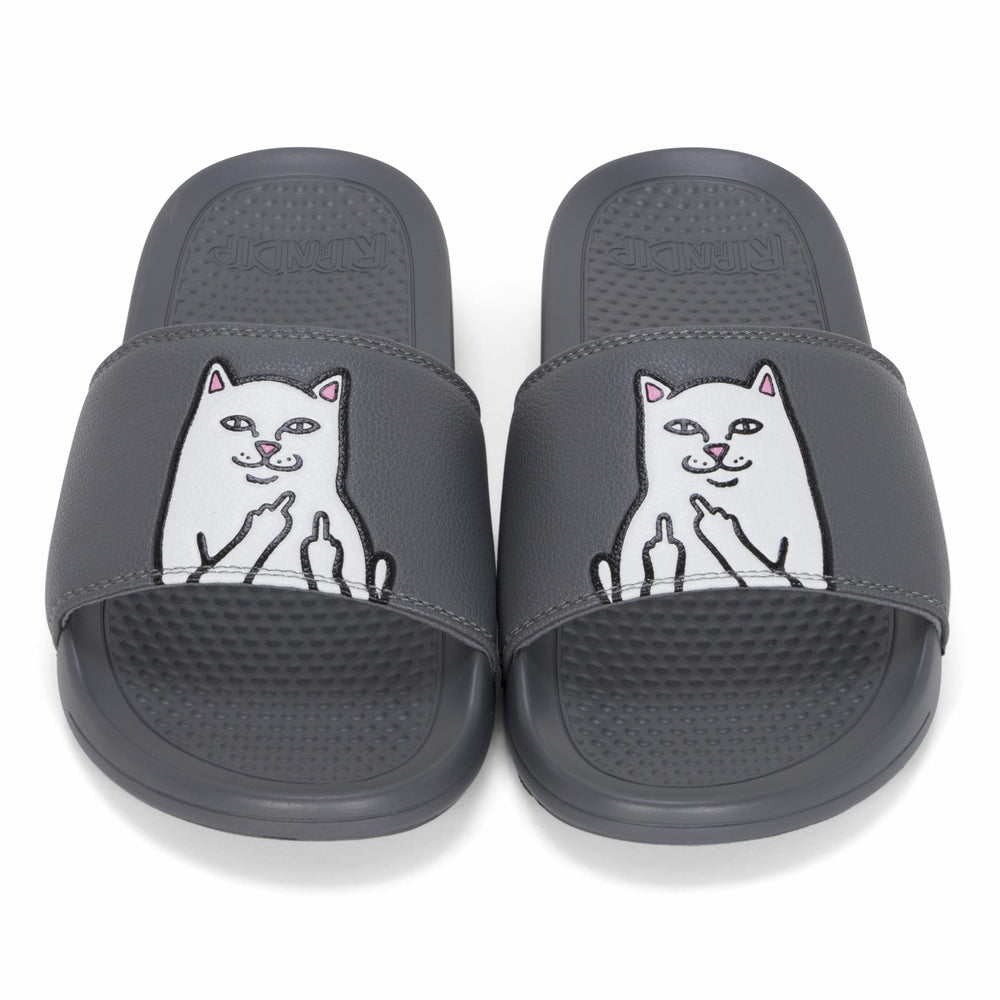 Ripndip Online Shop | Lord Nermal Slides (Charcoal)