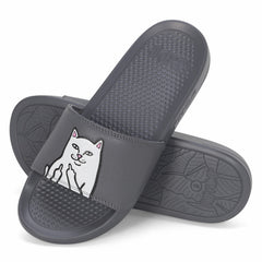 Ripndip Online Shop | Lord Nermal Slides (Charcoal)