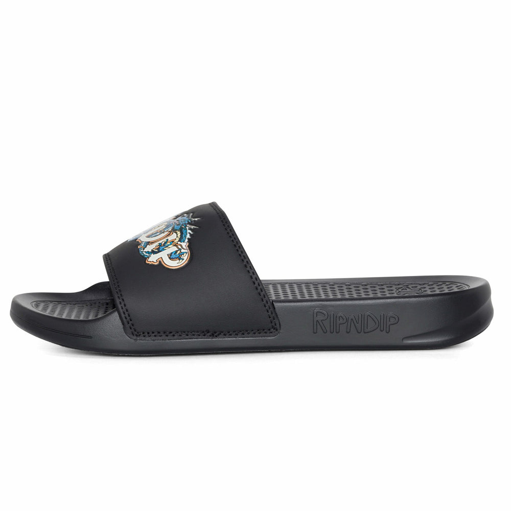 Ripndip Outlets | Shen Nerm Slides (Black)