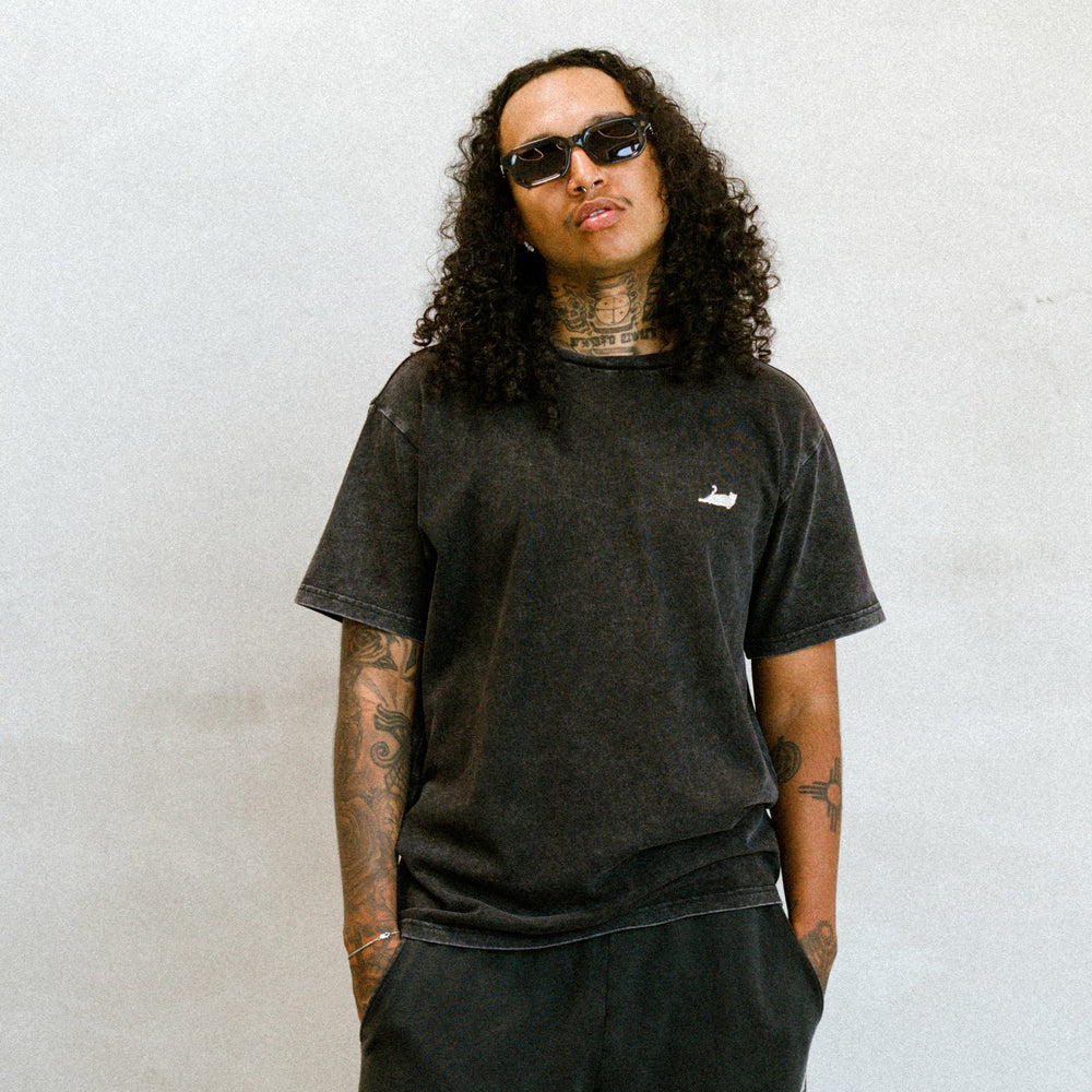 Ripndip New | Castanza Short Sleeve Tee (Black Vintage Wash)