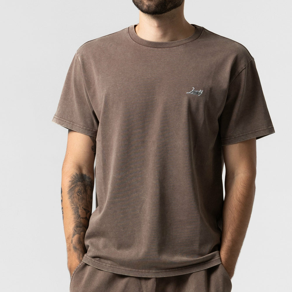 Ripndip For Sale | Castanza Short Sleeve Tee (Brown Vintage Wash)