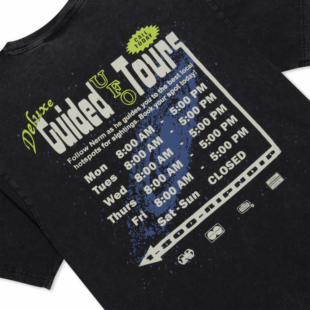 Ripndip Sale | UFO Tours Tee (Black Vintage Wash)