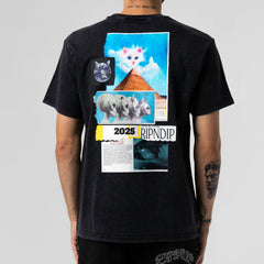 Ripndip Online Shop | Nerm Geo Tee (Black Vintage Wash)