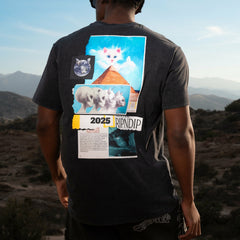 Ripndip Online Shop | Nerm Geo Tee (Black Vintage Wash)
