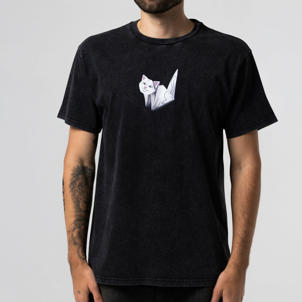 Ripndip For Sale | Origami Tee (Black Vintage Wash)